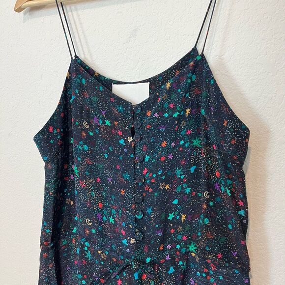 Athena Procopiou Multicolored Sleeveless Button Up Romper Women's Size 1 Small - Picture 2 of 8